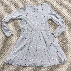 H&M knit dress with multi color hearts size 6-8